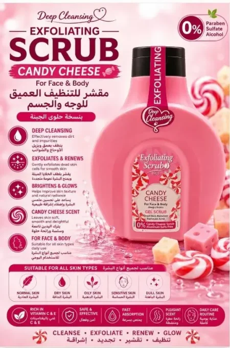 المقشر الماسي بالحلويات 🍬